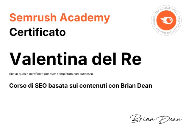 SemRush SEO Contenuti
